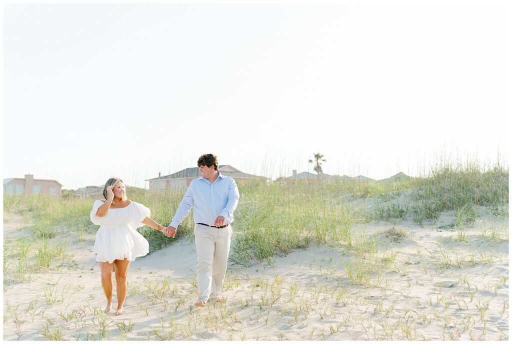 Tybee Island Engagement session by photographer in savannah
