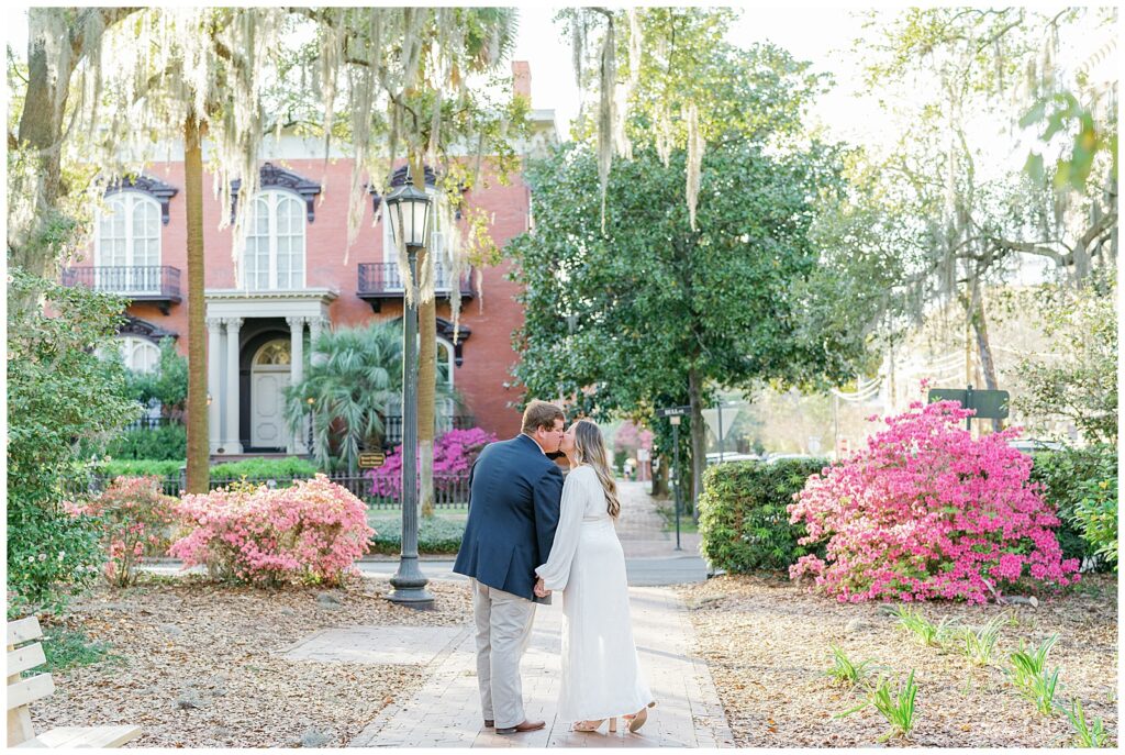 downtown Savannah engagement session by savannah wedding photographer